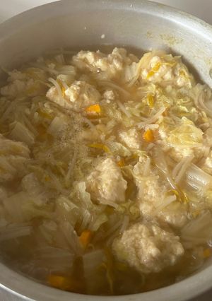 お鍋やスープに♪簡単鶏つみれ-レシピのメイン写真