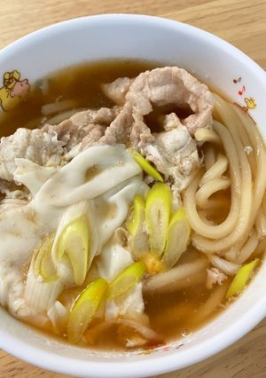 甘めのつゆ関東風うどん👉風邪の時に食べたいやつ-レシピのメイン写真