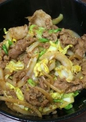 豚肉とキャベツのごま生姜炒め-レシピのメイン写真