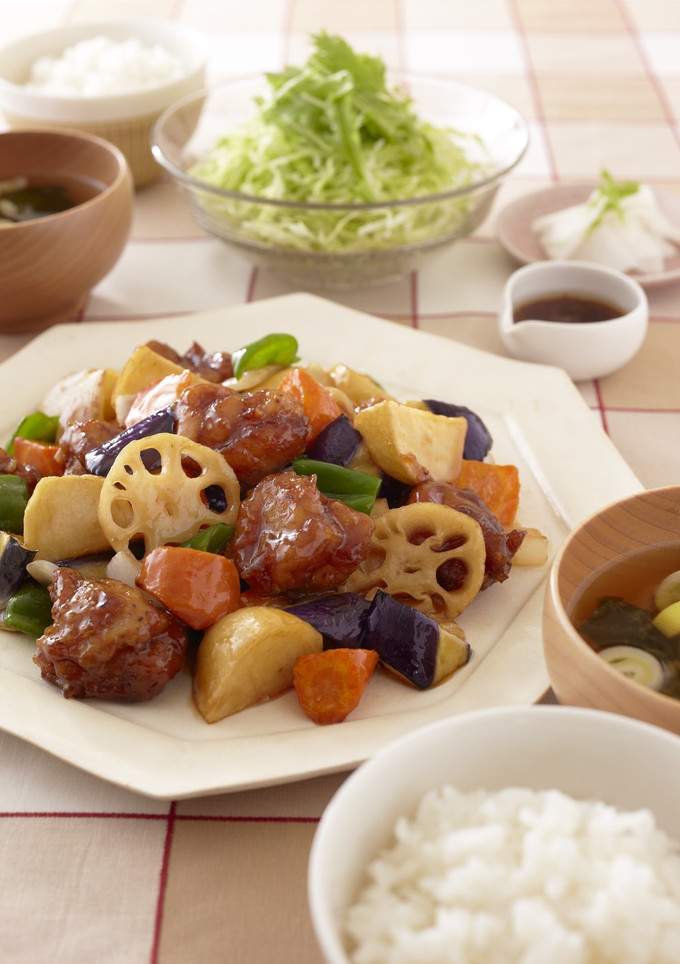 鶏と野菜の黒酢あん-レシピのメイン写真