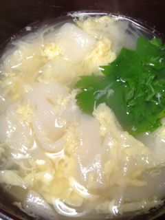 簡単♪はんぺんとろけ〜るお吸い物-レシピのメイン写真