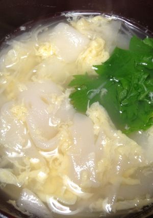 簡単♪はんぺんとろけ〜るお吸い物-レシピのメイン写真