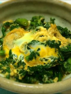 春菊の卵とじ-レシピのメイン写真