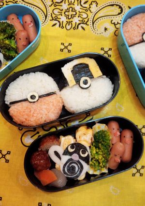 キャラ弁☆ダグトリオ＆にょろも　おかず-レシピのメイン写真