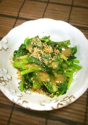 あと一品に♪ほうれん草のトリプル胡麻和え-レシピのメイン写真
