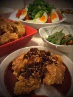 ネギたっぷり油淋鶏ダレの唐揚げ☆-レシピのメイン写真