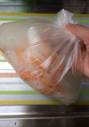 塩もみ野菜を楽に絞る方法♫-レシピのメイン写真