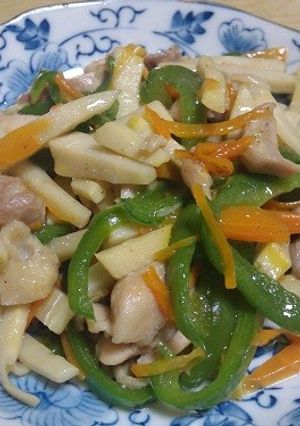 タケノコと鶏肉の炒め物-レシピのメイン写真