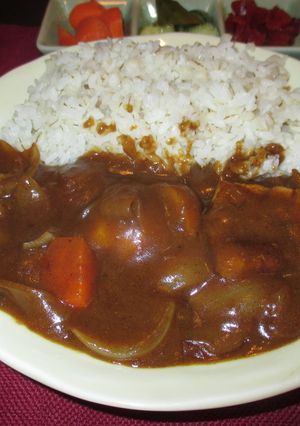 具が大きい!柔らか豚バラ肉のポークカレー-レシピのメイン写真
