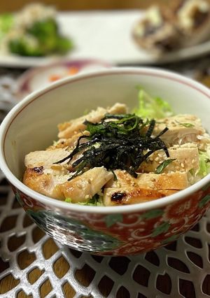 生姜ご飯で♡鶏胸肉塩麹丼♡-レシピのメイン写真