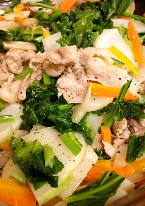 豚肉とカブの炒め物-レシピのメイン写真