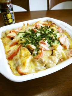 焼肉ダレde鶏肉とじゃが芋のチーズ焼き♪-レシピのメイン写真