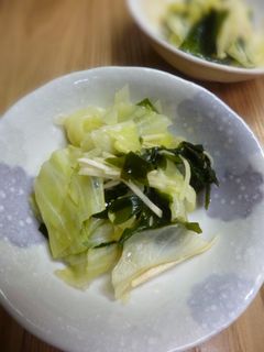春キャベツとわかめの酢の物-レシピのメイン写真