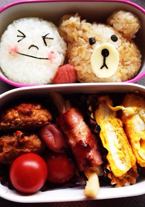 キャラおにぎり？娘のお弁当-レシピのメイン写真