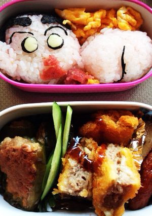 キャラおにぎり？娘のお弁当2-レシピのメイン写真