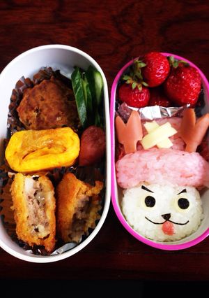 キャラおにぎり？娘のお弁当4-レシピのメイン写真