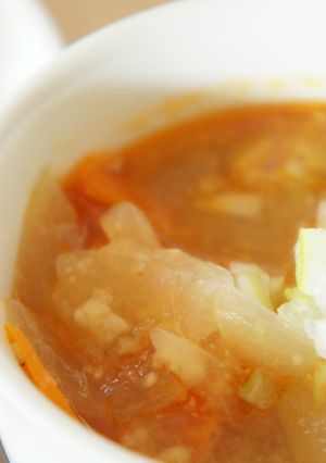 ピリ辛根菜スープ♪-レシピのメイン写真