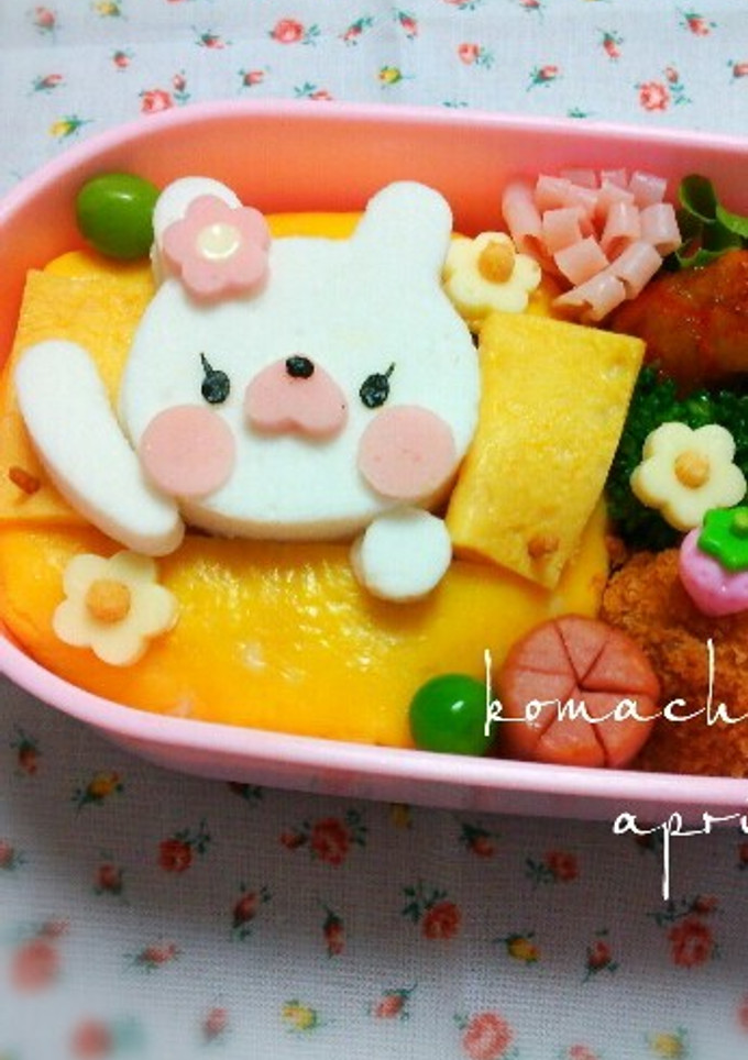 幼稚園 お弁当 キャラ弁 こんちわうさぎ-レシピのメイン写真