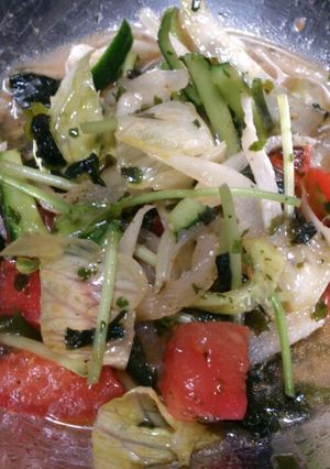 野菜ﾓﾘﾓﾘサラダ-レシピのメイン写真