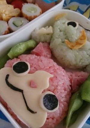 妖怪ウォッチ☆ジバニャン♪ブシニャン弁当-レシピのメイン写真
