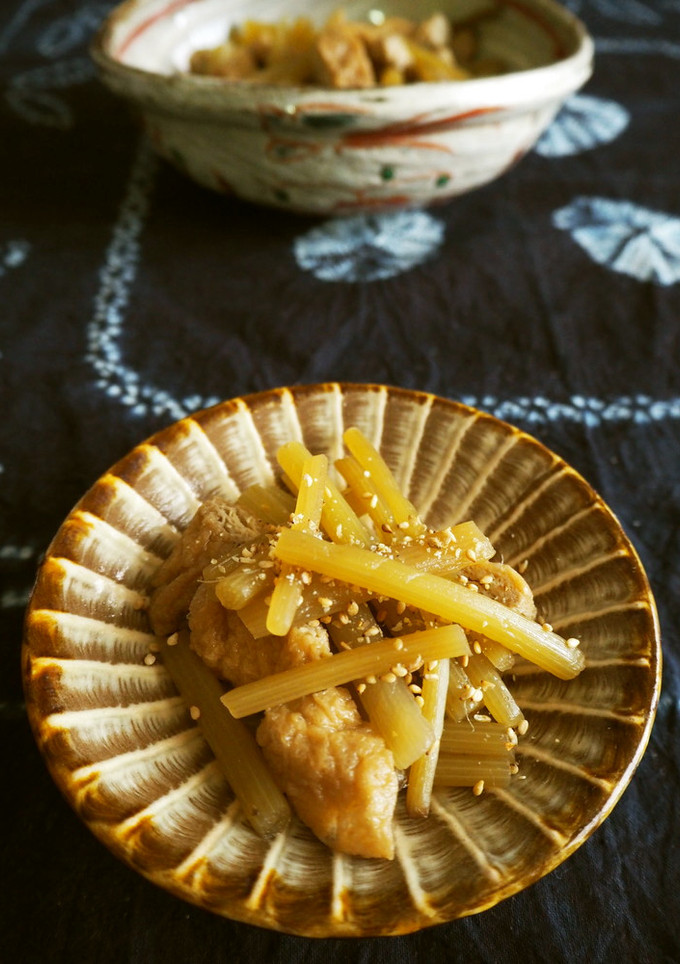 ふきと油揚げの煮物-レシピのメイン写真