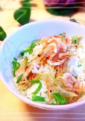 桜海老＆雑穀の生姜炊き込みご飯-レシピのメイン写真