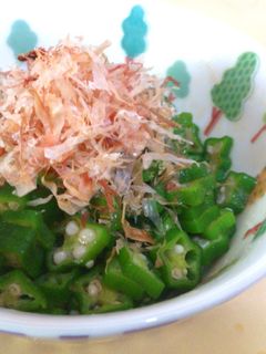 簡単!3分!オクラのおかか醤油和え-レシピのメイン写真