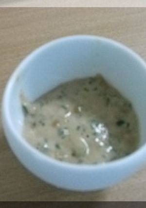かわはぎの肝でなめろう♪-レシピのメイン写真
