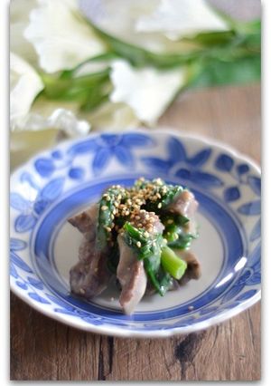 牛すね肉とわけぎの酢味噌和え-レシピのメイン写真