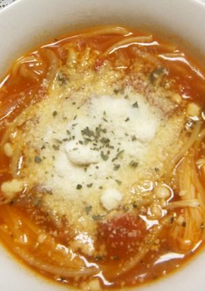 ダイエット用トマトスープパスタ-レシピのメイン写真