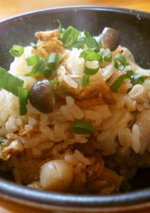 土鍋ホタテご飯♪-レシピのメイン写真