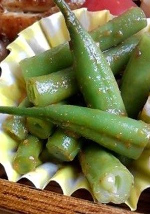 お弁当♪カレー味のさやいんげん-レシピのメイン写真
