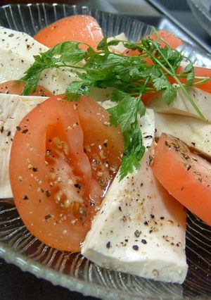 水切り豆腐で！カプレーゼ♪-レシピのメイン写真