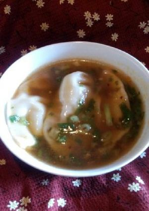 時短メニュー！餃子入りピリ辛中華スープ♪-レシピのメイン写真