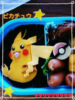 ☆ポケモン キャラ弁 のり弁 ピカチュウ-レシピのメイン写真