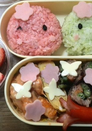 春のほっぺちゃん弁当-レシピのメイン写真