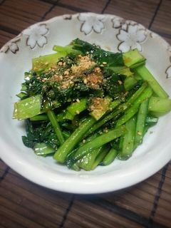 栄養満点♪ちぢみ菜の油炒め♪-レシピのメイン写真