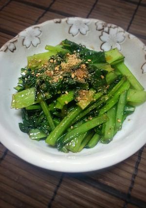 栄養満点♪ちぢみ菜の油炒め♪-レシピのメイン写真