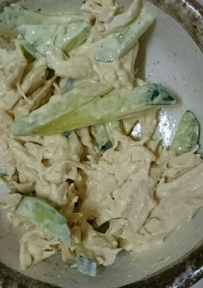 鶏ささみときゅうりのマヨネーズあえ-レシピのメイン写真