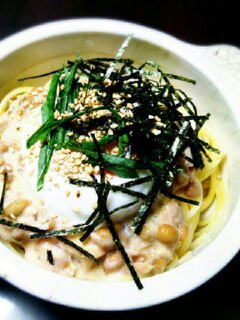 調理時間わずか10分!!納豆パスタ♪-レシピのメイン写真