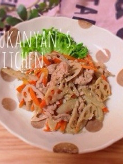 豚肉と根菜のシャキシャキ味噌生姜炒め-レシピのメイン写真