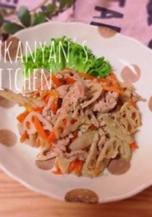 豚肉と根菜のシャキシャキ味噌生姜炒め-レシピのメイン写真