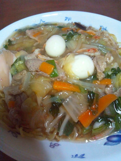 給食デスガ…野菜あんかけ焼そば♪-レシピのメイン写真