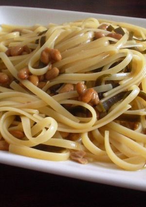 (∵)屋：昆布かほる納豆の和風スパゲティ-レシピのメイン写真