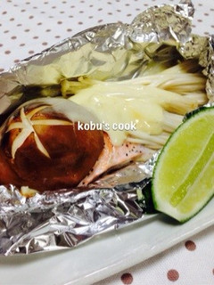 ☆鮭チーズきのこのホイル焼き☆-レシピのメイン写真