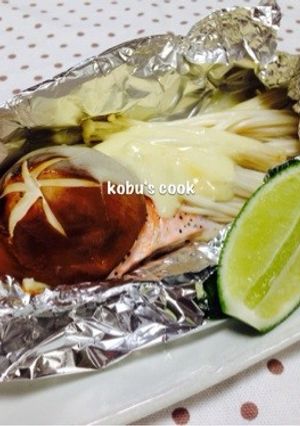 ☆鮭チーズきのこのホイル焼き☆-レシピのメイン写真