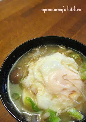 もやしとキャベツ✿卵のお味噌汁☆-レシピのメイン写真