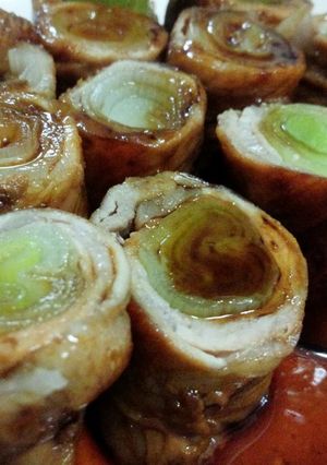 肉巻きネギコロ焼き-レシピのメイン写真