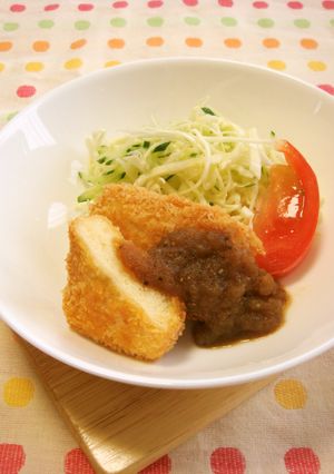 高野豆腐のフライ☆タマネギソース-レシピのメイン写真