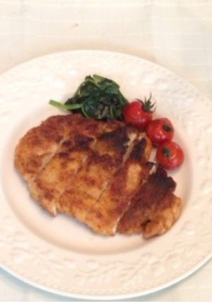 鶏胸肉のぺったんこ揚げ♪-レシピのメイン写真